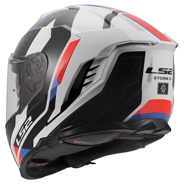 LS2 Storm III Full-Face Helmet Sporty White/Blue/Red XS - Driven Powersports