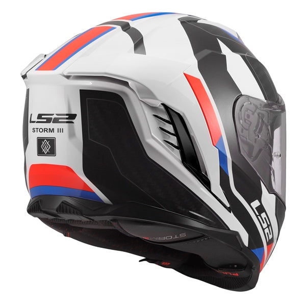 LS2 Storm III Full-Face Helmet Sporty White/Blue/Red XS - Driven Powersports