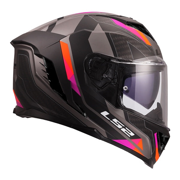 LS2 Storm III Full-Face Helmet Sporty Matte Gray/Mauve M - Driven Powersports