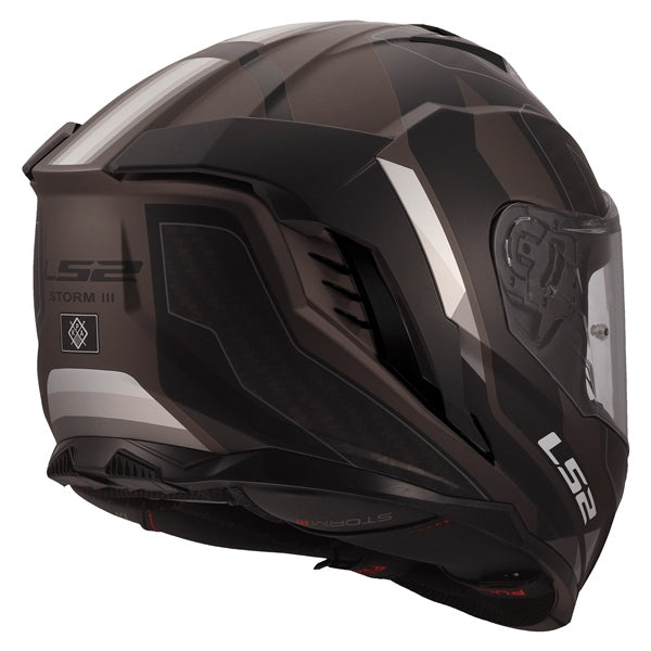 LS2 Storm III Full-Face Helmet Sporty Matte Black/Gray 3XL - Driven Powersports