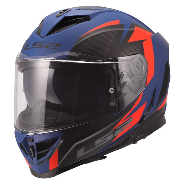 LS2 Storm III Full-Face Helmet Dynamo Matte Blue/Red L - Driven Powersports