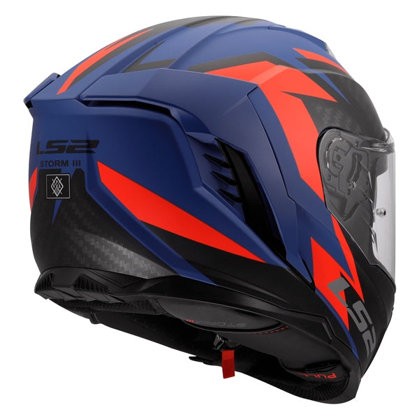 LS2 Storm III Full-Face Helmet Dynamo Matte Blue/Red L - Driven Powersports