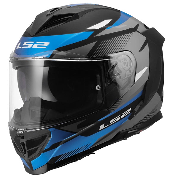 LS2 Storm III Full-Face Helmet Komai Matte Black/Blue XS - Driven Powersports
