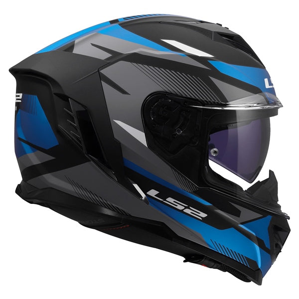LS2 Storm III Full-Face Helmet Komai Matte Black/Blue XS - Driven Powersports