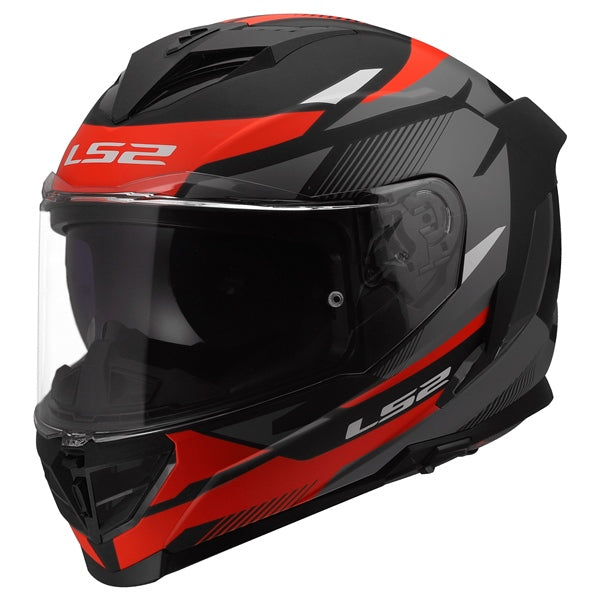 LS2 Storm III Full-Face Helmet Komai Matte Black/Red L - Driven Powersports