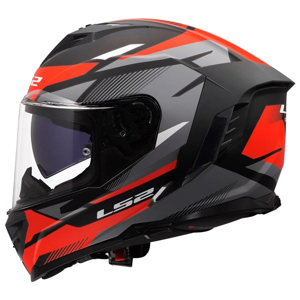 LS2 Storm III Full-Face Helmet Komai Matte Black/Red L - Driven Powersports