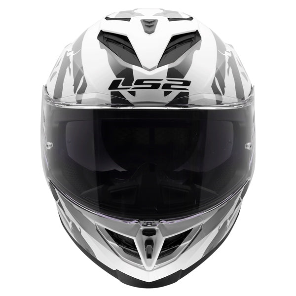 LS2 Storm III Full-Face Helmet Kaos White/Gray 2XS - Driven Powersports