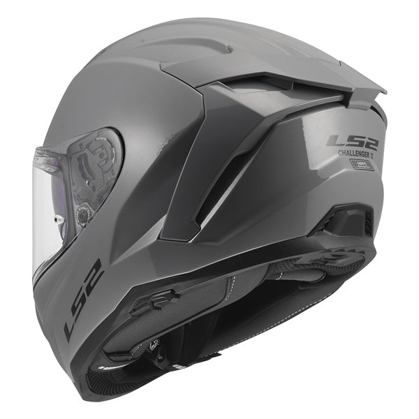 LS2 Challenger II Full-Face Helmet Solid Gloss Nardo Grey XS - Driven Powersports
