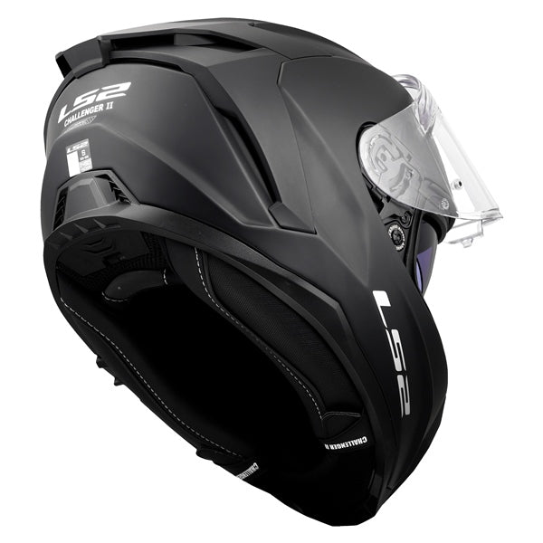 LS2 Challenger II Full-Face Helmet Solid Matte Black 2XS - Driven Powersports