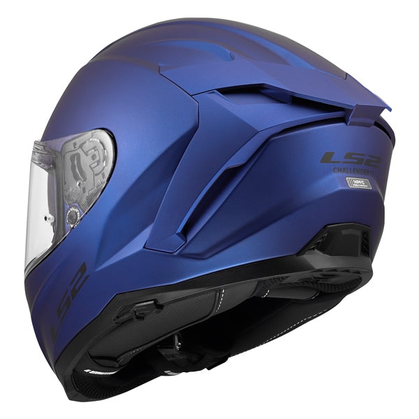 LS2 Challenger II Full-Face Helmet Solid Mat navy blue S - Driven Powersports