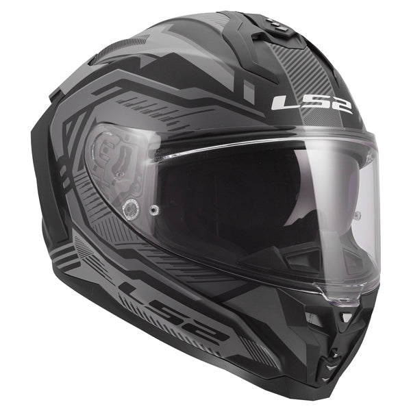 LS2 Challenger II Full-Face Helmet Dravix Matte Gray XL - Driven Powersports