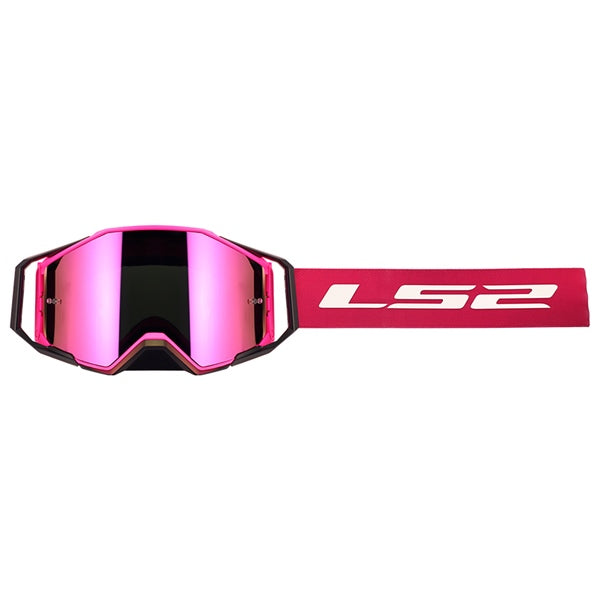 LS2 Netic Goggle Pink Iridium Pink - Driven Powersports