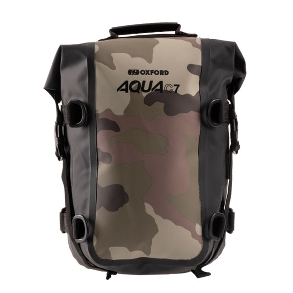 Oxford Aqua C7 Crash Bar Bag Camo - Driven Powersports