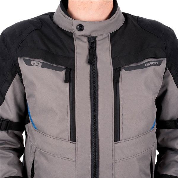 Oxford Toronto 1.0 Jacket Black/Gray/Blue S UK / 46 EU / 36 US - Driven Powersports