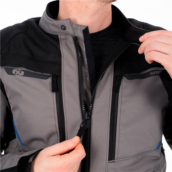 Oxford Toronto 1.0 Jacket Black/Gray/Blue S UK / 46 EU / 36 US - Driven Powersports