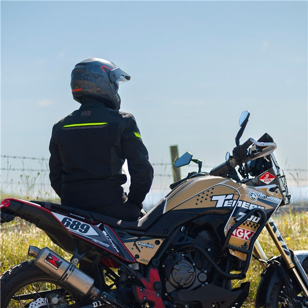 Oxford Toronto 1.0 Jacket Black/Green/Fluo 2XL UK / 54 EU / 44 US - Driven Powersports