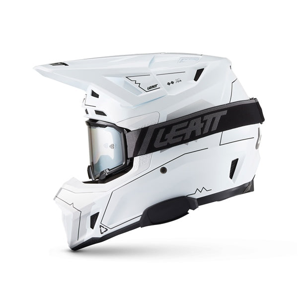 Leatt 7.5 Cardo Off-Road Helmet Kit V27 - Magic White M - Driven Powersports
