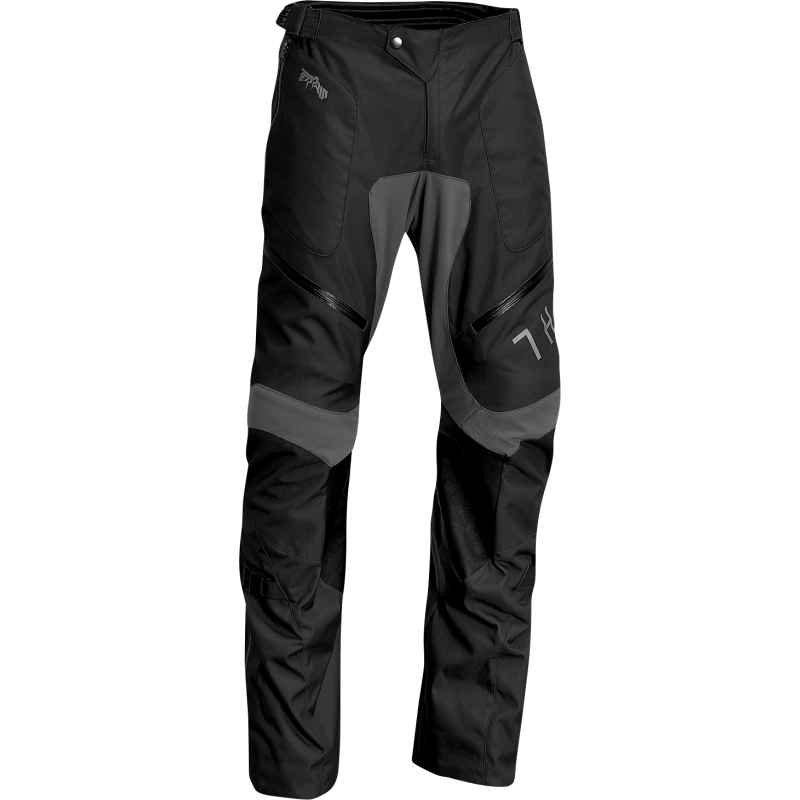 THOR PANT TERRAIN OTB Black/Charcoal Front - Driven Powersports