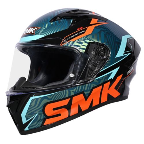 SMK Stellar Helmet Fury Black/Blue/Orange (M)