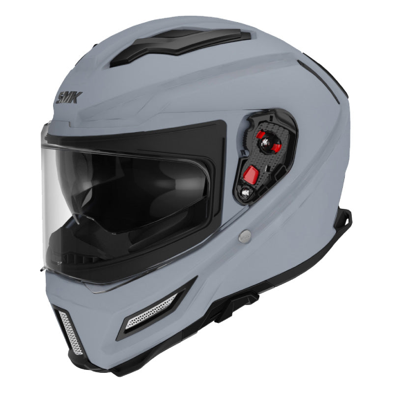 SMK HELMETS AGNAR HELMET - SOLID MATTE NARDO GREY (2XL) Grey - Driven Powersports