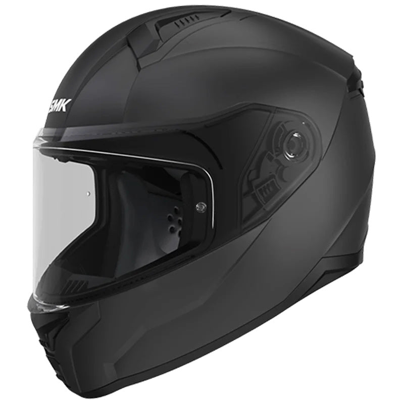SMK HELMETS BIONIC YOUTH HELMET - SOLID MATTE BLACK (L) Matte Black - Driven Powersports