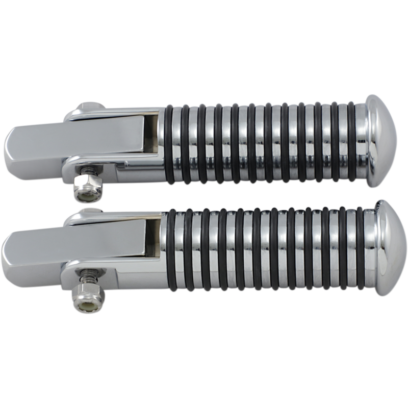 DRAG SPECIALTIES STUD SUNDANCE FOOTPEGS (PR) Mint Front - Driven Powersports
