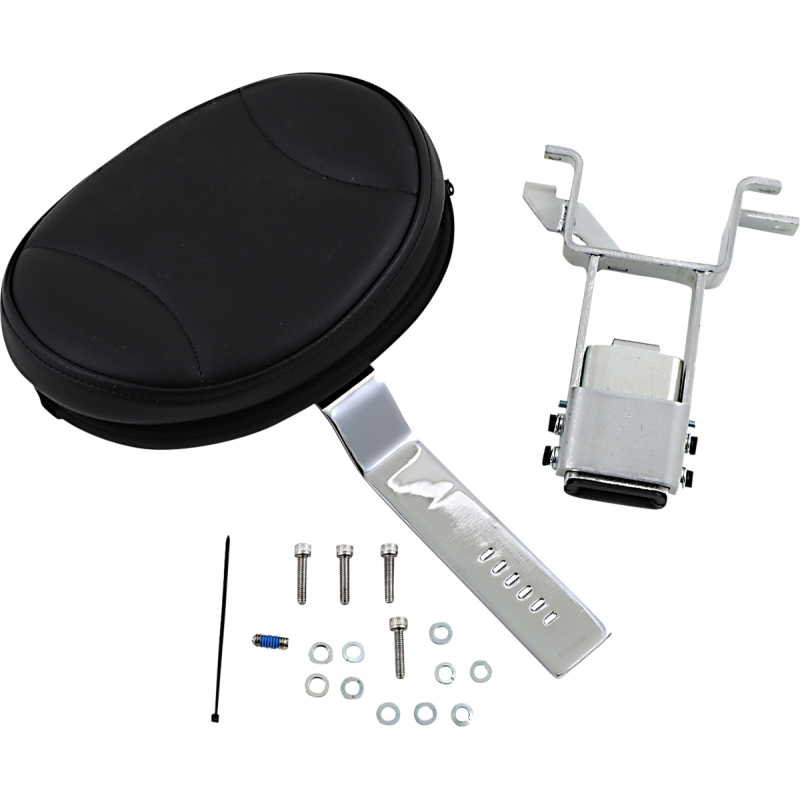 KURYAKYN 14-19 INDIAN PLUG-N-GO DRIVER BACKREST, PN 1628 Black Front - Driven Powersports