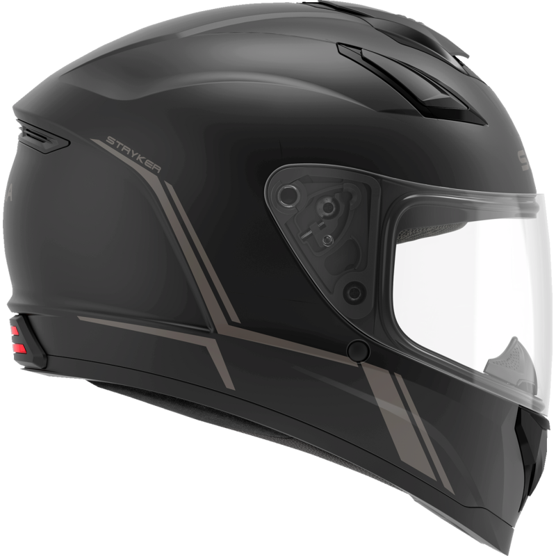 SENA STRYKER SMART HELMET FULL-FACE DOT Matte Black Front - Driven Powersports