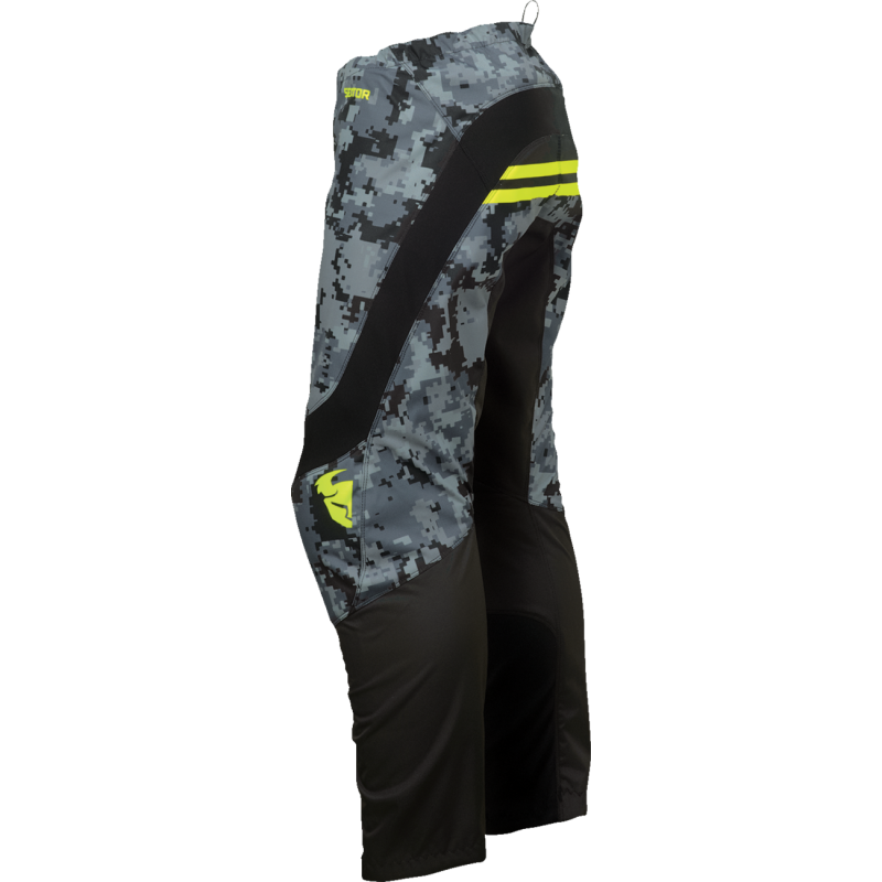 THOR PANT SCTR DIGI Black/Camo Left Side - Driven Powersports