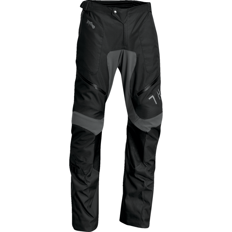 THOR PANT TERRAIN OTB Black/Charcoal Front - Driven Powersports