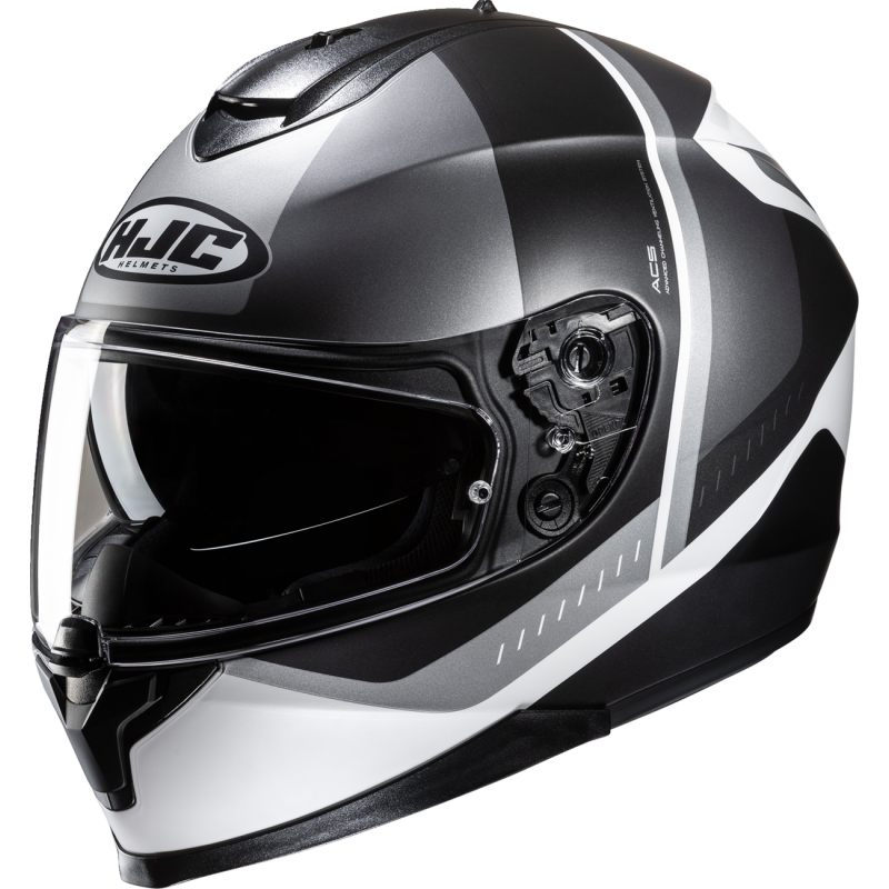 HJC C70 ALIA Semi Flat White/Black Front - Driven Powersports
