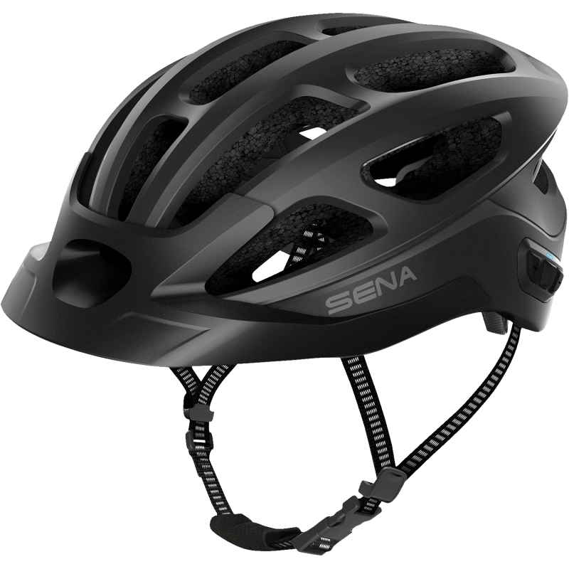 SENA CYCLING HELMET R1 EVO Matte Black Front - Driven Powersports