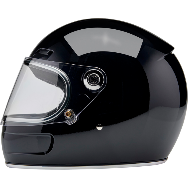 BILTWELL HELMET GRINGO SV Gloss Black Left Side - Driven Powersports
