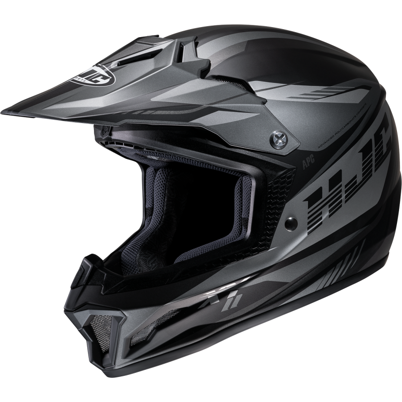 HJC CL-XY2 DRIFT Semi Flat Silver/Black Front - Driven Powersports