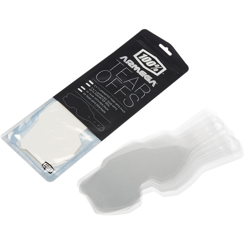 100% ARMEGA LAMINATED TEAR-OFFS - 2 X 7 PACK Front - Driven Powersports