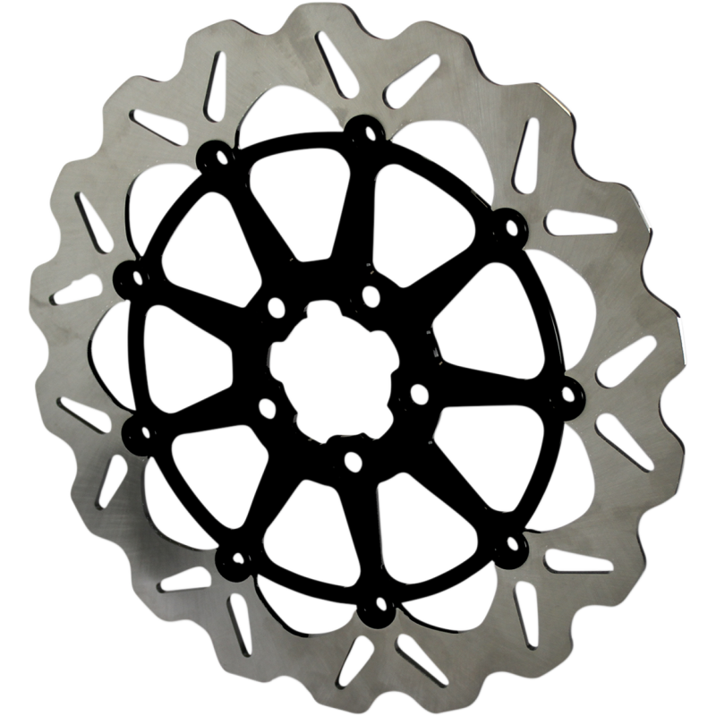 GALFER ROTOR 13" WAVE Flat Black Front - Driven Powersports