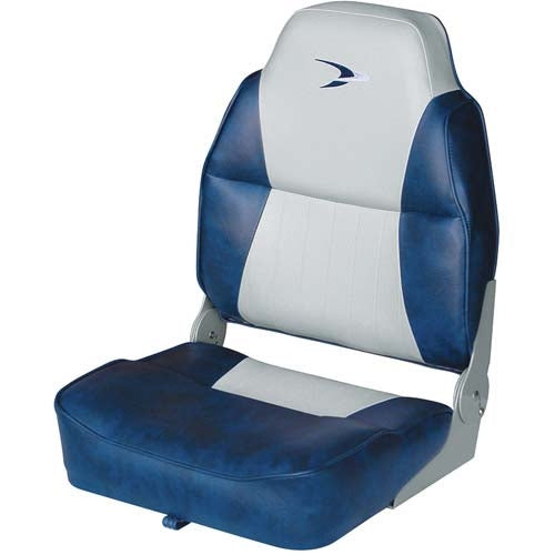 WISE DELUXE HIGH-BACK SEAT Gray/Blue - Driven Powersports
