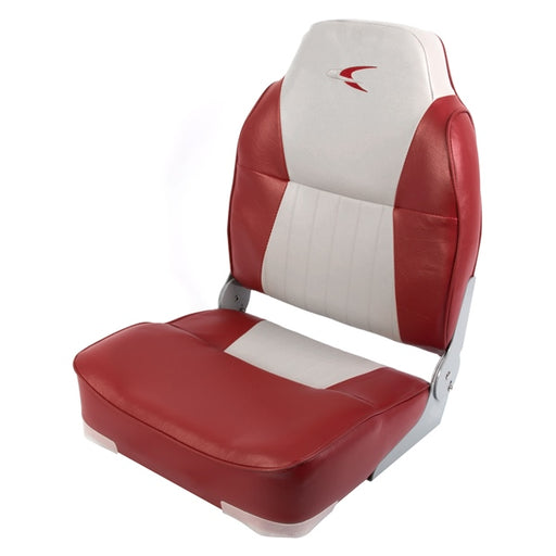 WISE DELUXE HIGH-BACK SEAT Gray/Red - Driven Powersports