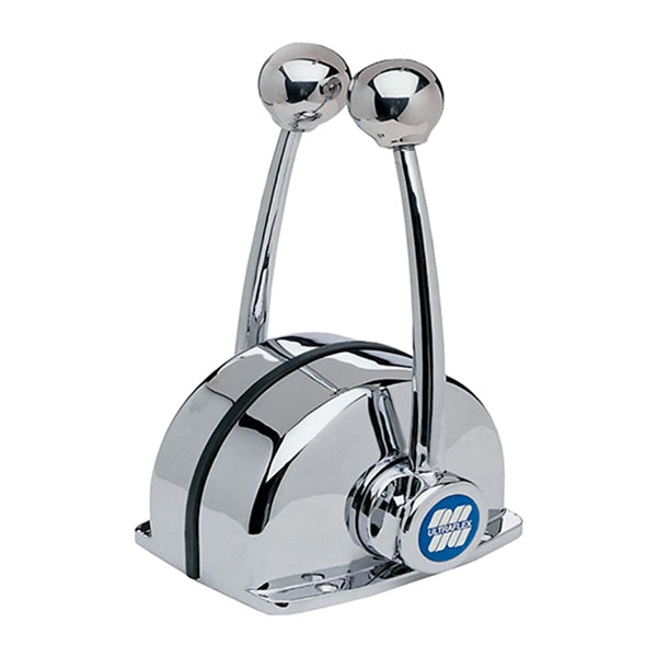 Uflex DUAL LEVER BINNACLE KNOB Charcoal White/Charcoal - Driven Powersports