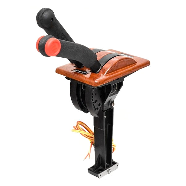 Uflex DUAL LEVER LF HAND SOFT GRIP W/INTRL Black - Driven Powersports
