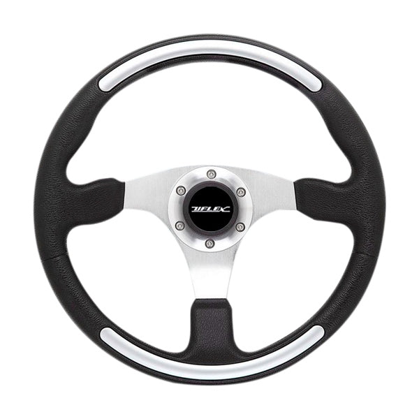 Uflex GRIP SOFT 3SPOKE White/Silver - Driven Powersports