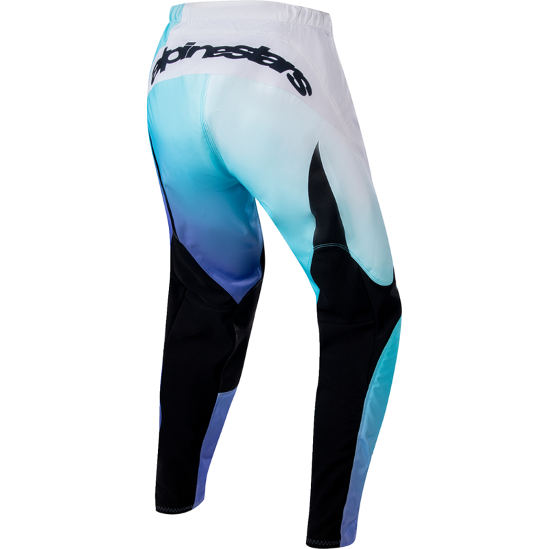ALPINESTARS PANT 4W FLUID White/Turquoise Back - Driven Powersports