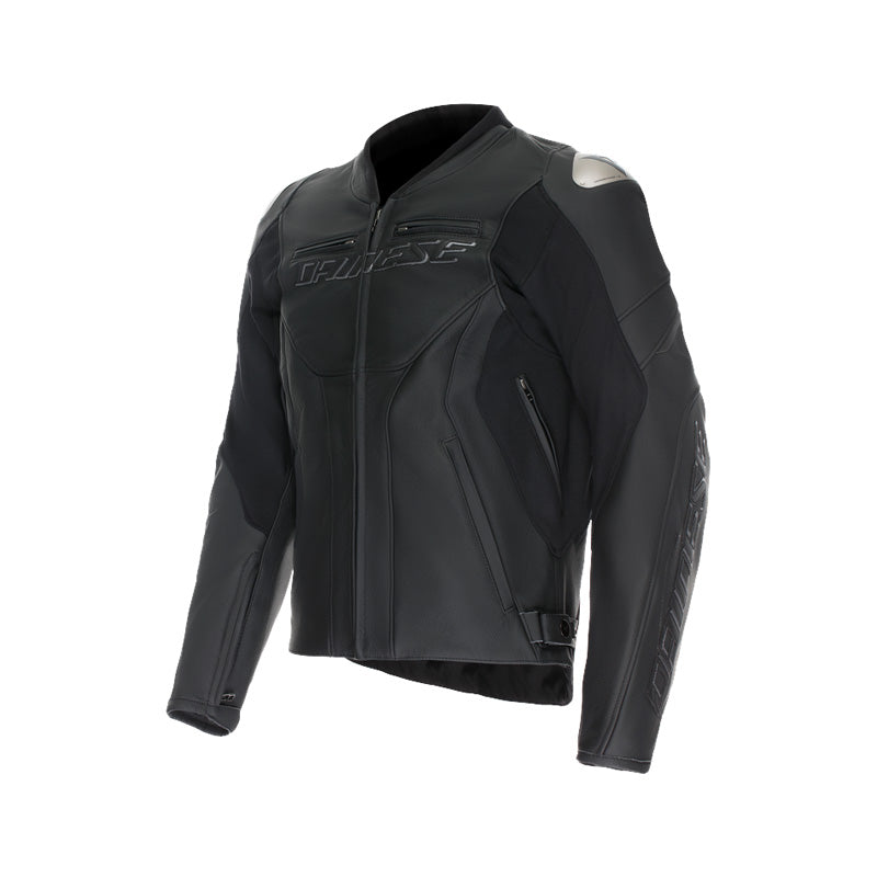 RACING 5 LEATHER JACKET BLACK 44 Black 54 - Driven Powersports