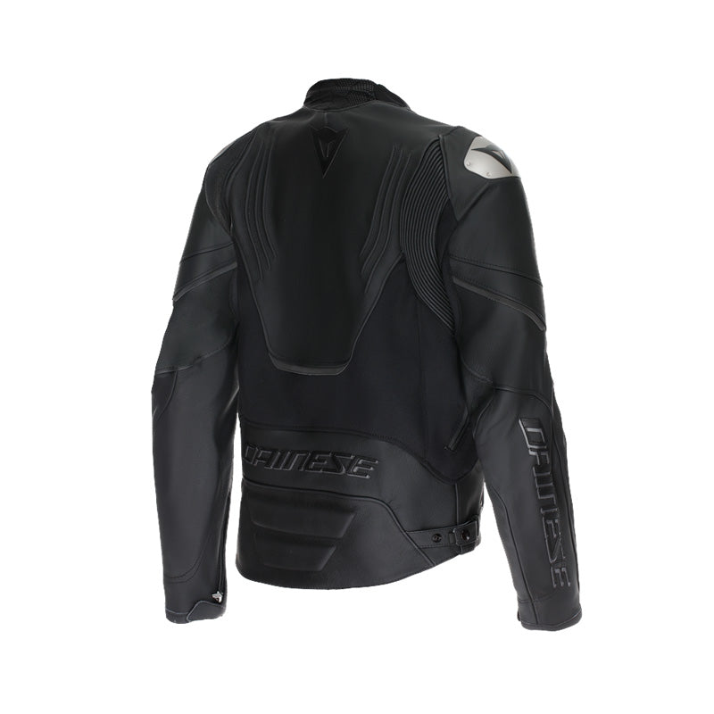 RACING 5 LEATHER JACKET BLACK 44 Black 54 - Driven Powersports