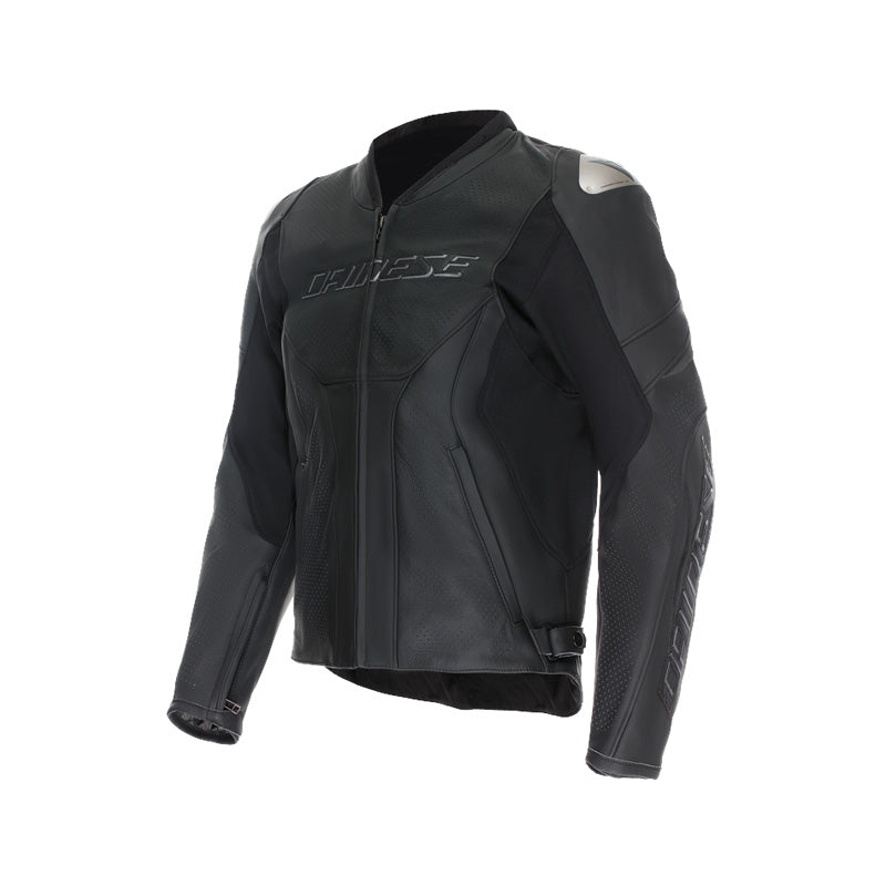 RACING 5 PERF LEATHER JACKET BLACK 44 Black 62 - Driven Powersports