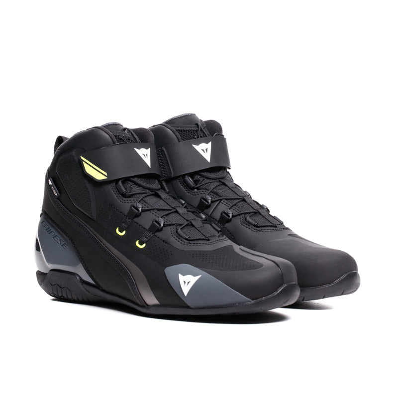 HERIAN D-WP SHOES BLACK/WHITE/YELLOW FLUO 38 Black/White/Yellow 40 - Driven Powersports