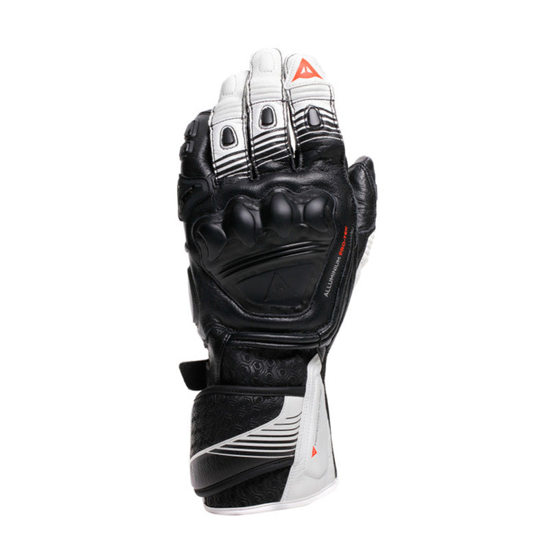 Dainese Fiero Metal Gloves Black/White/Red Fluo XS