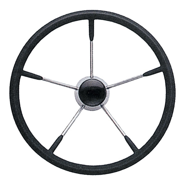 Uflex STEERING WHEEL 15.5" 25DEG SST COVER Black - Driven Powersports