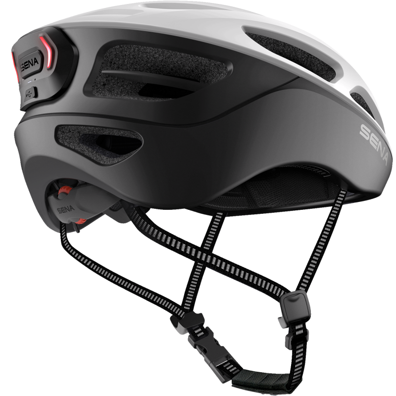 SENA CYCLING HELMET R1 EVO Matte White Back - Driven Powersports