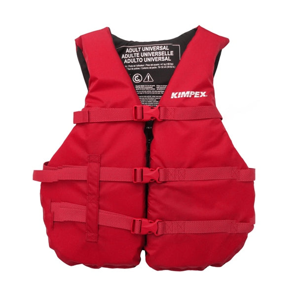 KIMPEX LIFE JACKET NYLON ADULT Red 2XL-3XL - Driven Powersports
